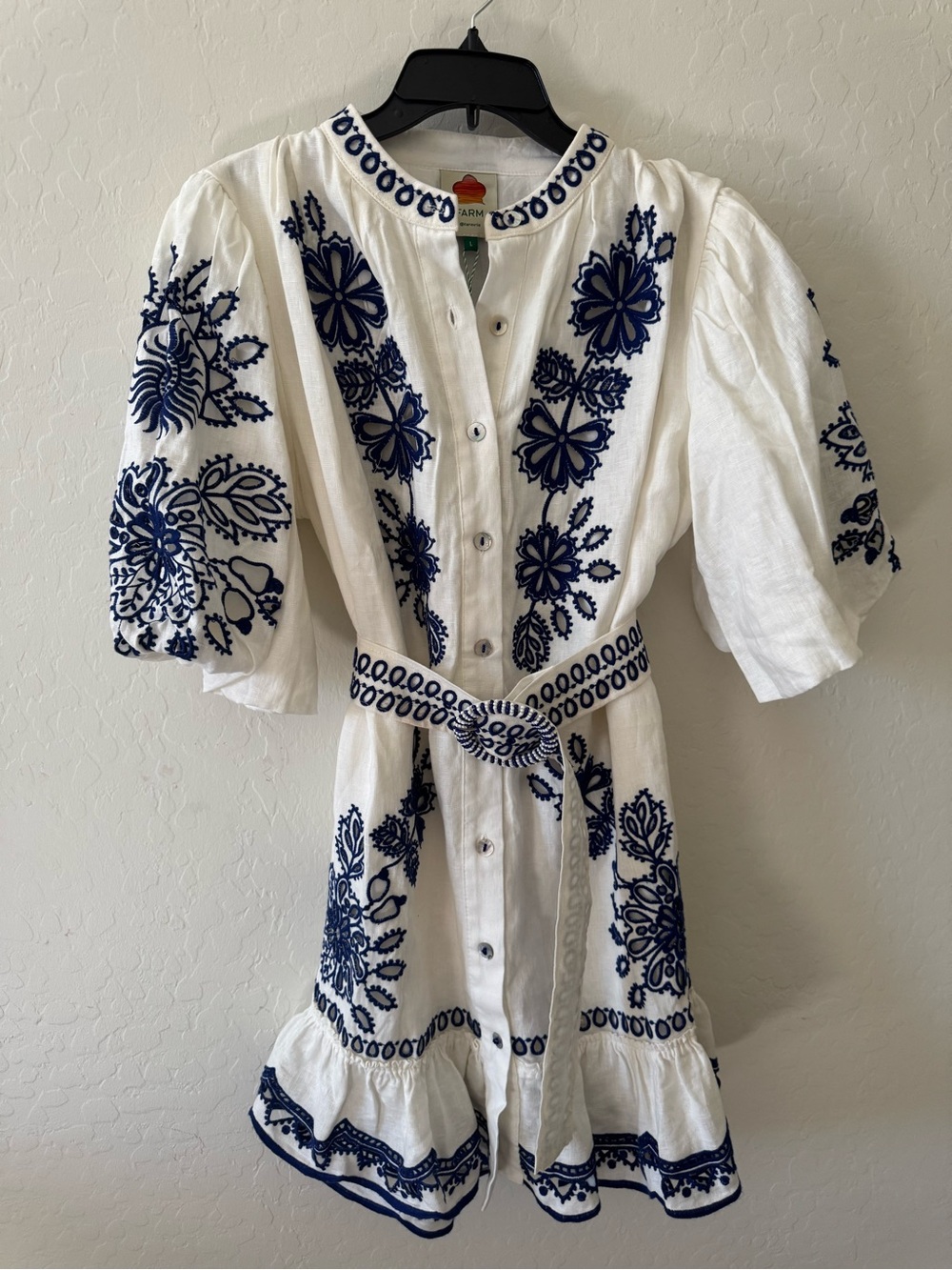FARM Rio Richelieu Euroflax linen dress - Picture 2 of 9